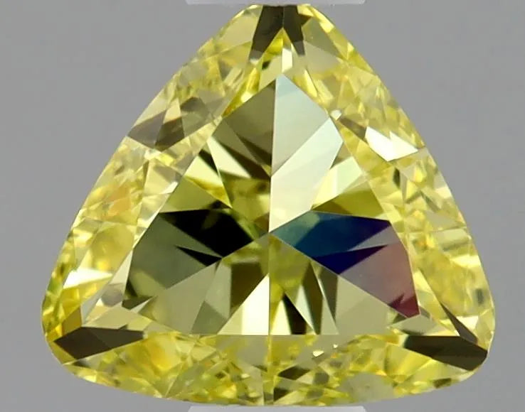 0.27ct Triangular Natural Diamond (Colour Fancy Intense Yellow, Clarity VVS1, GIA Certified)