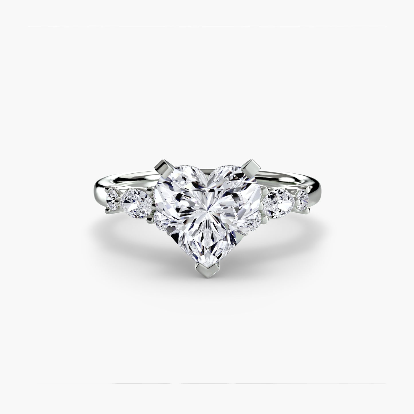 The Floral Accent Solitaire