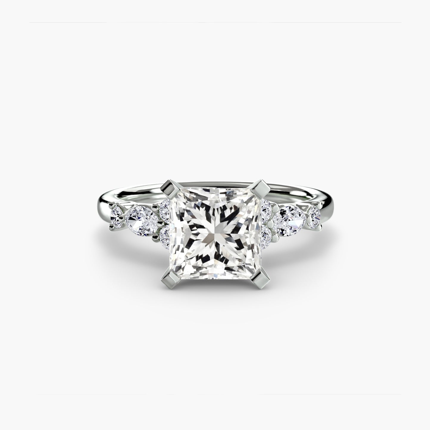The Floral Accent Solitaire